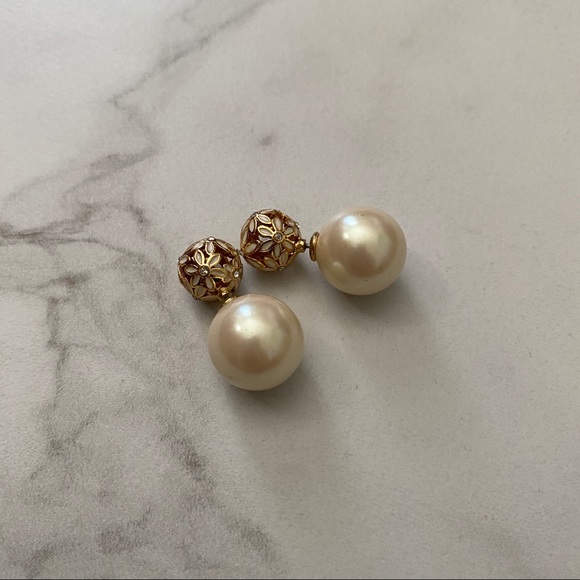 kate spade Jewelry - KATE SPADE Two Sided At First Blush Pearl Earrings